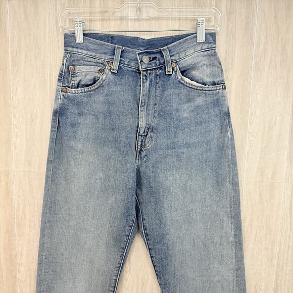 Levi's 701 Jeans Womens 26 Selvedge Big Hidden Rivets Light Wash Denim - Picture 8 of 16